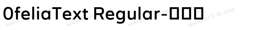 0feliaText Regular字体转换
